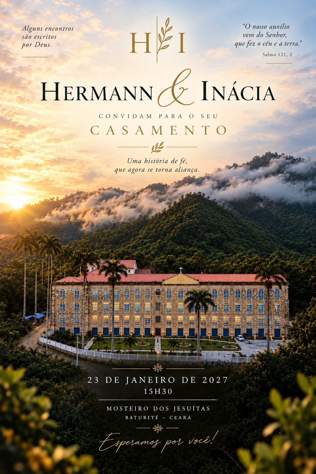 Convite de casamento de Hermann e Inácia